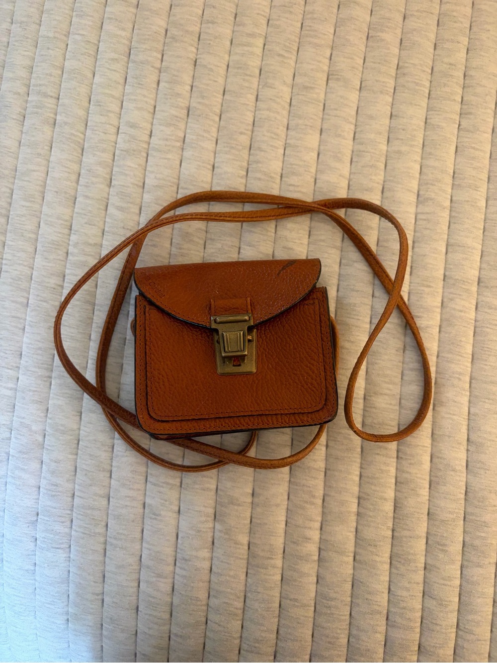 Vintage Louis Cardini Leather Mini Crossbody Bag